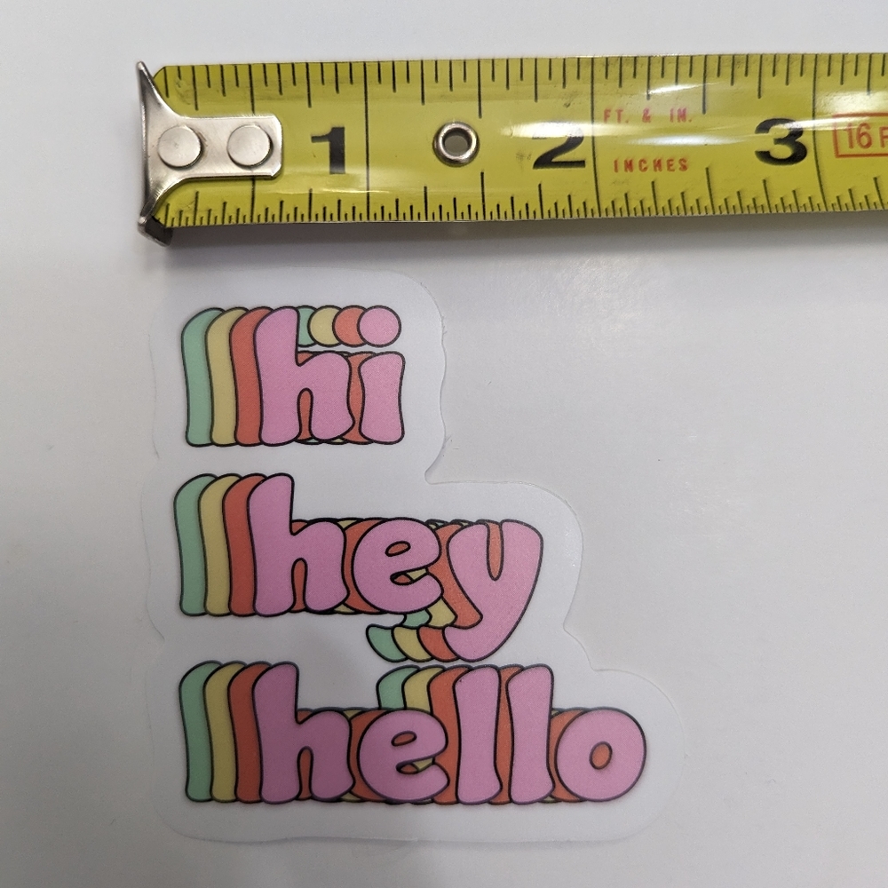 Sticker Hi Hey Hello
